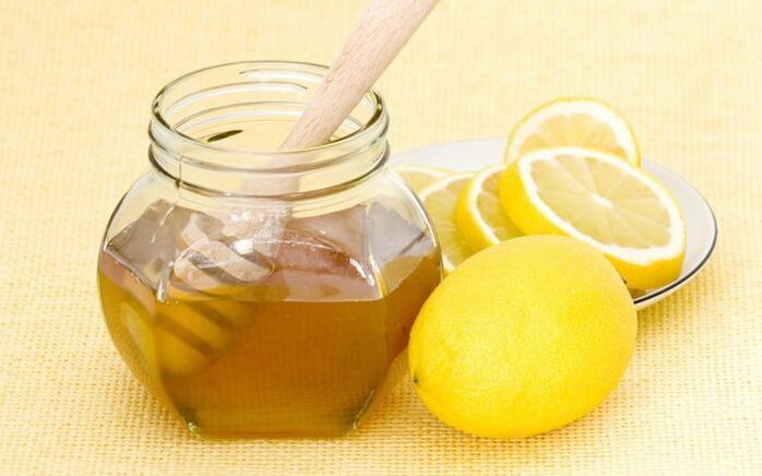 mel e limão para uma máscara rejuvenescedora
